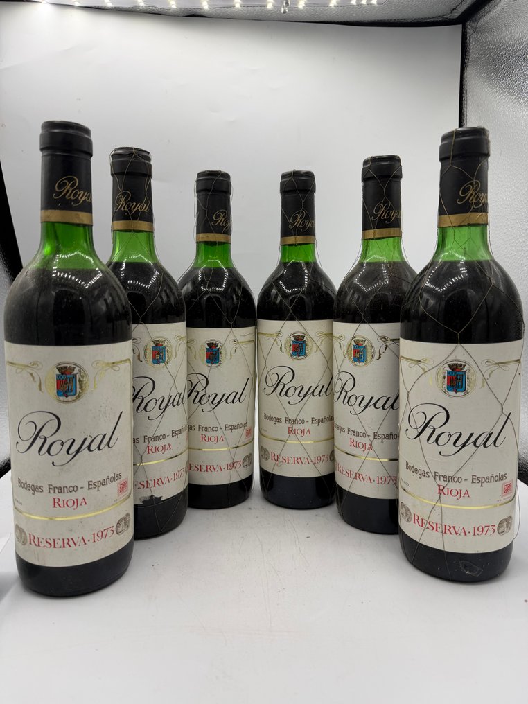 1973 Bodegas Franco Españolas, Royal Reserva - Rioja Gran Reserva - 6 Flasker (0,75 L) #1.0