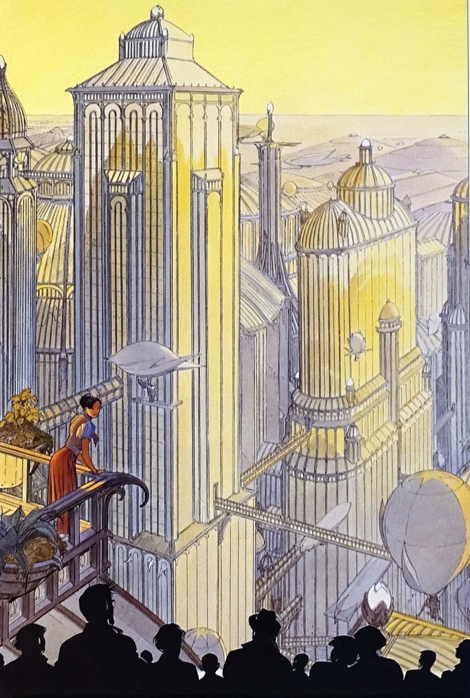 Schuiten, François - 1 Offset Print - Le Musée des Ombres - 1990 #1.0