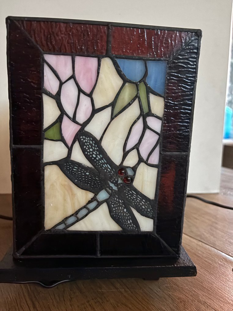 燈 - 彩色玻璃, 血液, 松木 - 玻璃在铅与 Libelle #2.1