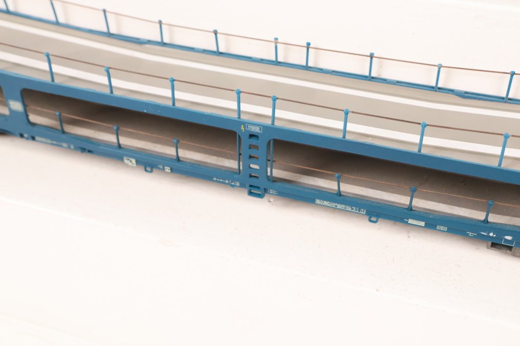 Roco H0 - 46460 - Model train freight carriage (2) - Two autotransporters - DB #4.3