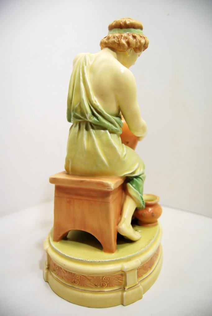 Statuette, Potier au travail - 31 cm - Terrakotta #3.2