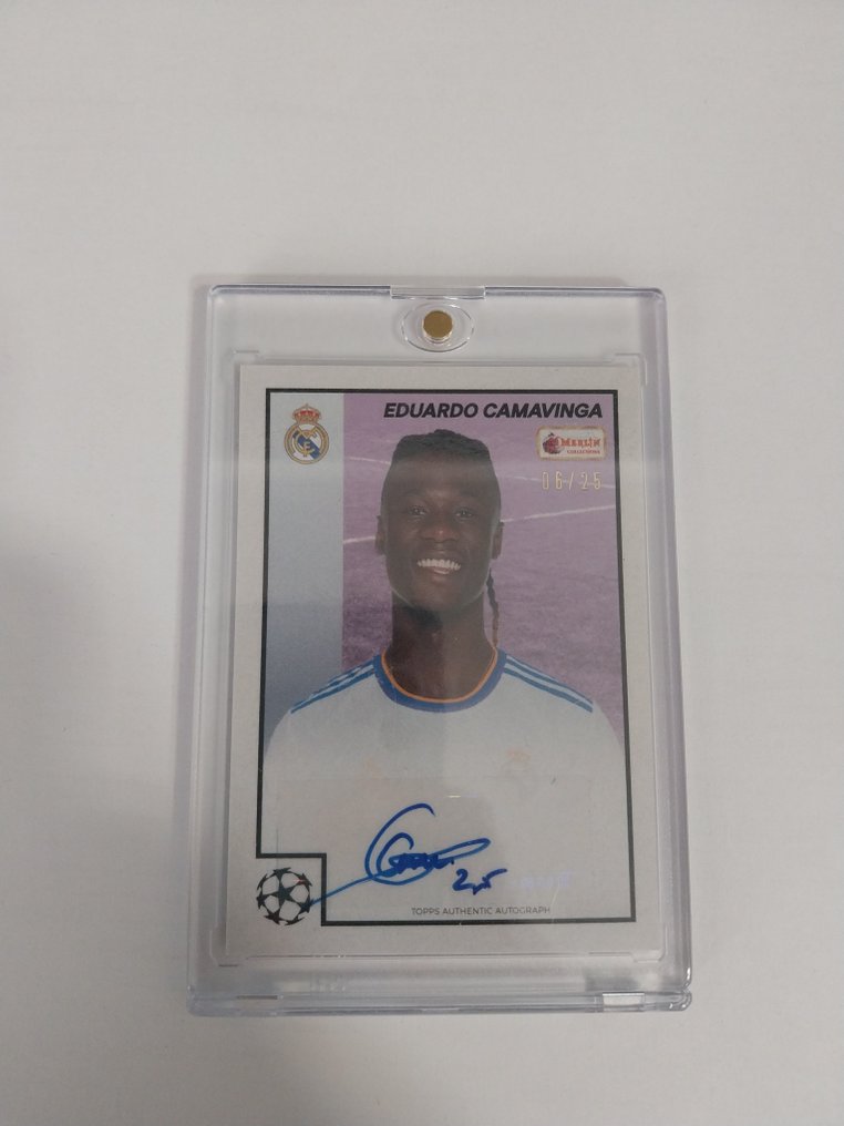 Topps Merlin Heritage 97 Eduardo Camavinga 06/25 簽名卡, 序號卡, 限量版 - 1 Card - 狀況優良(EX) #1.0