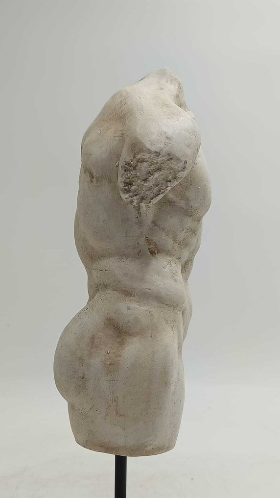 Sculpture, Torso di Eracle - 34 cm - marble dust #1.0