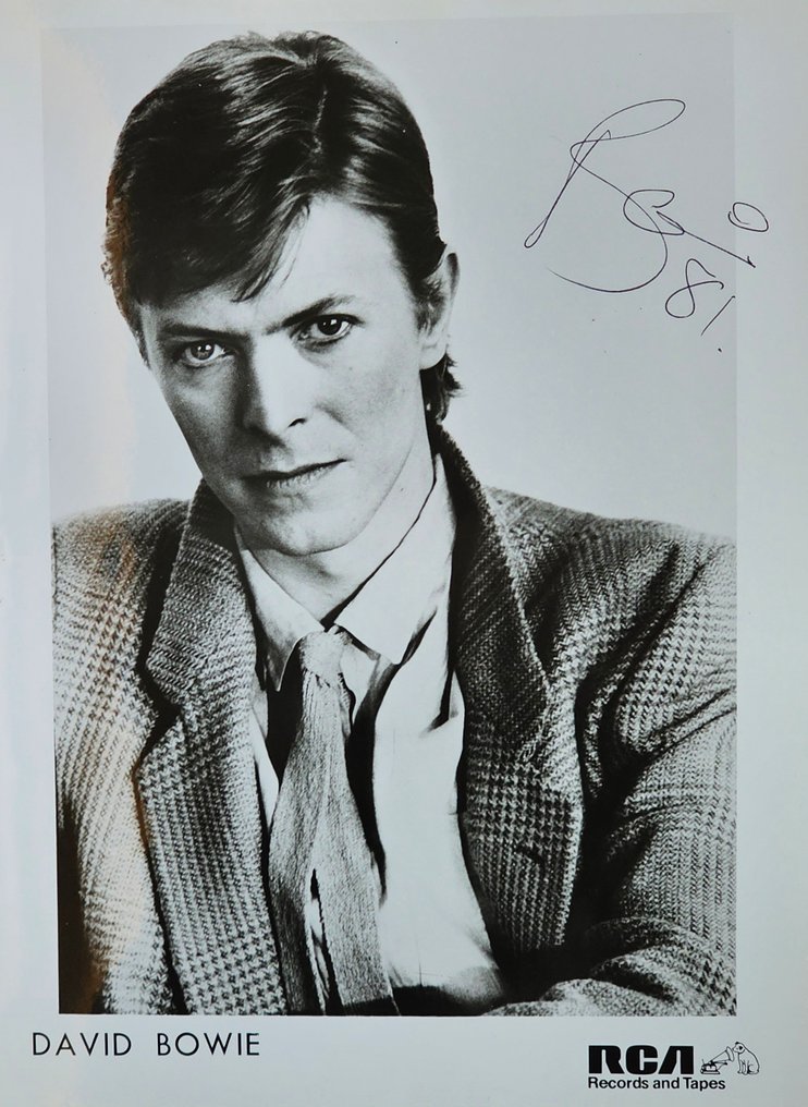 David Bowie Signed 1981 RCA Photo - JSA Authenticated - David Bowie #1.0