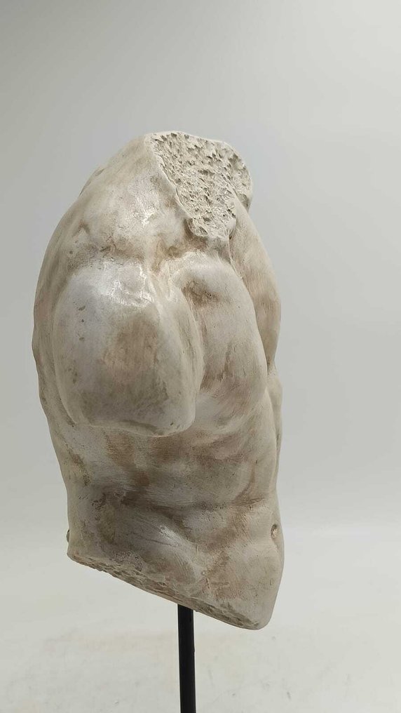 Sculpture, Torso Gaddi - 36 cm - marble dust #1.0