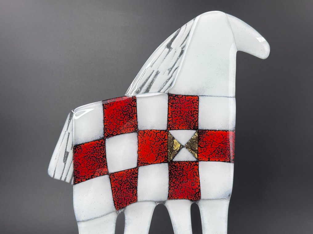 Studio Habrat - Figurine - White Horse - fusing #1.0