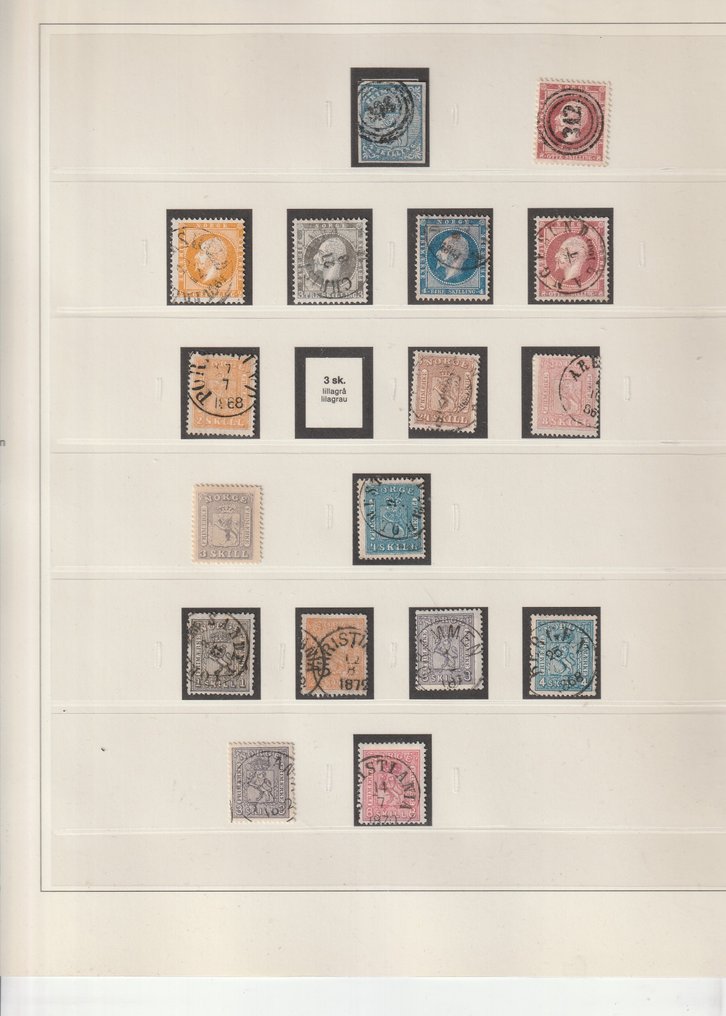 Νορβηγία 1855/1945 - Εκτενής συλλογή στο Lindner album με πολλά καλύτερα γραμματόσημα. #1.0