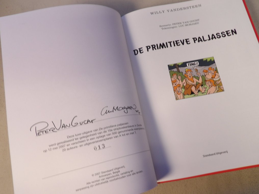 Suske en Wiske - De Primitieve Paljassen - luxe uitgave - 2x gesigneerd album - 1 x 豪华版 - 第一版 - 2007 #3.2