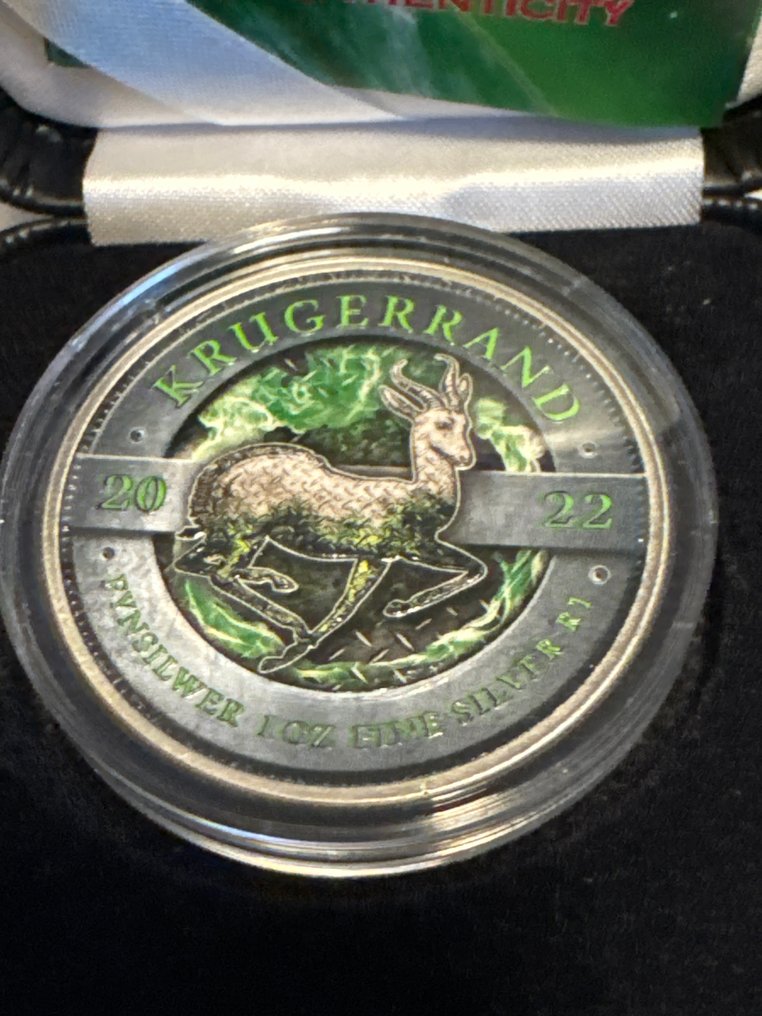 Afrique du Sud. 1 Rand 2022 - Krügerrand Nature Power Edition in Box - 1 Oz #1.0