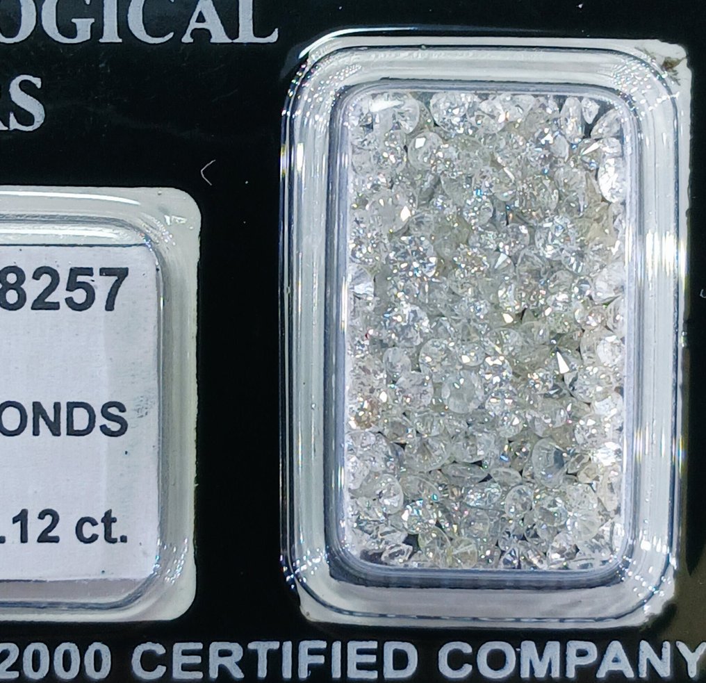 χωρίς τιμή ασφαλείας - 308 pcs Διαμάντι  (Φυσικό)  - 8.12 ct - Στρογγυλό - D (άχρωμο), G - SI1 - Gemmological Centre Israel (G.C.I.) #2.1