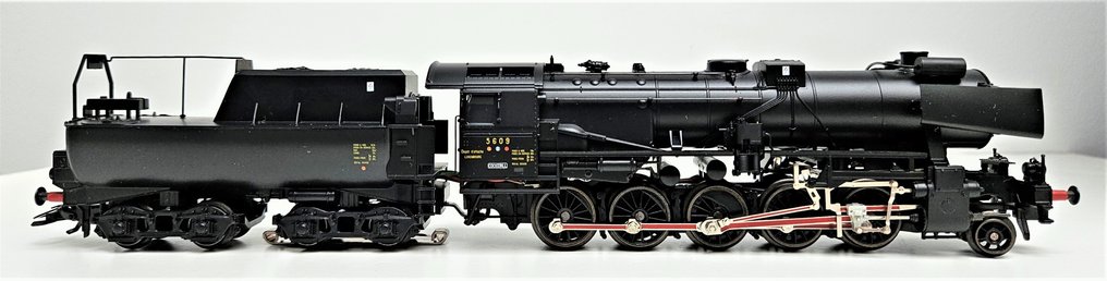 Märklin H0 - 34158 - Ατμομηχανή με όχημα μεταφοράς (1) - 56 "Cockerill" - CFL #3.2