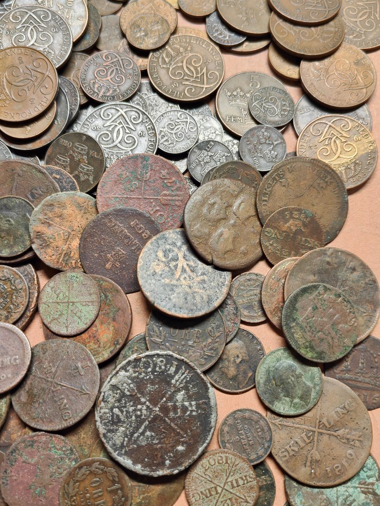 瑞典. Lot of 200 coins,  (沒有保留價) #4.3