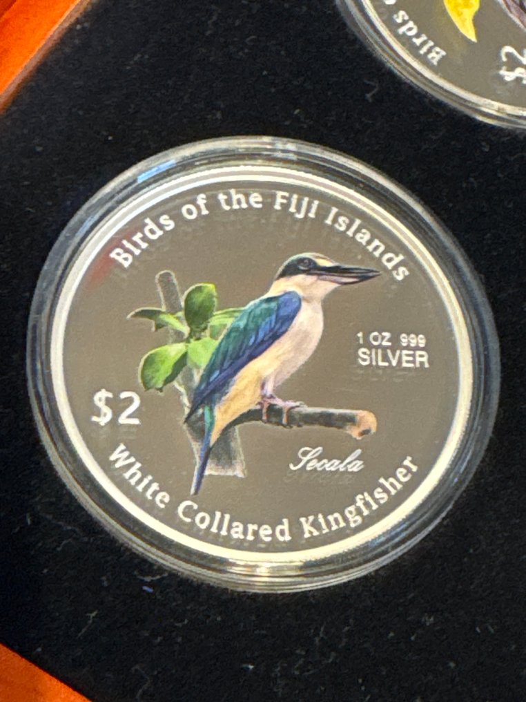 Φίτζι. 2 Dollars 2007 Birds of the Fiji Islands - 4 x 1 oz #1.0
