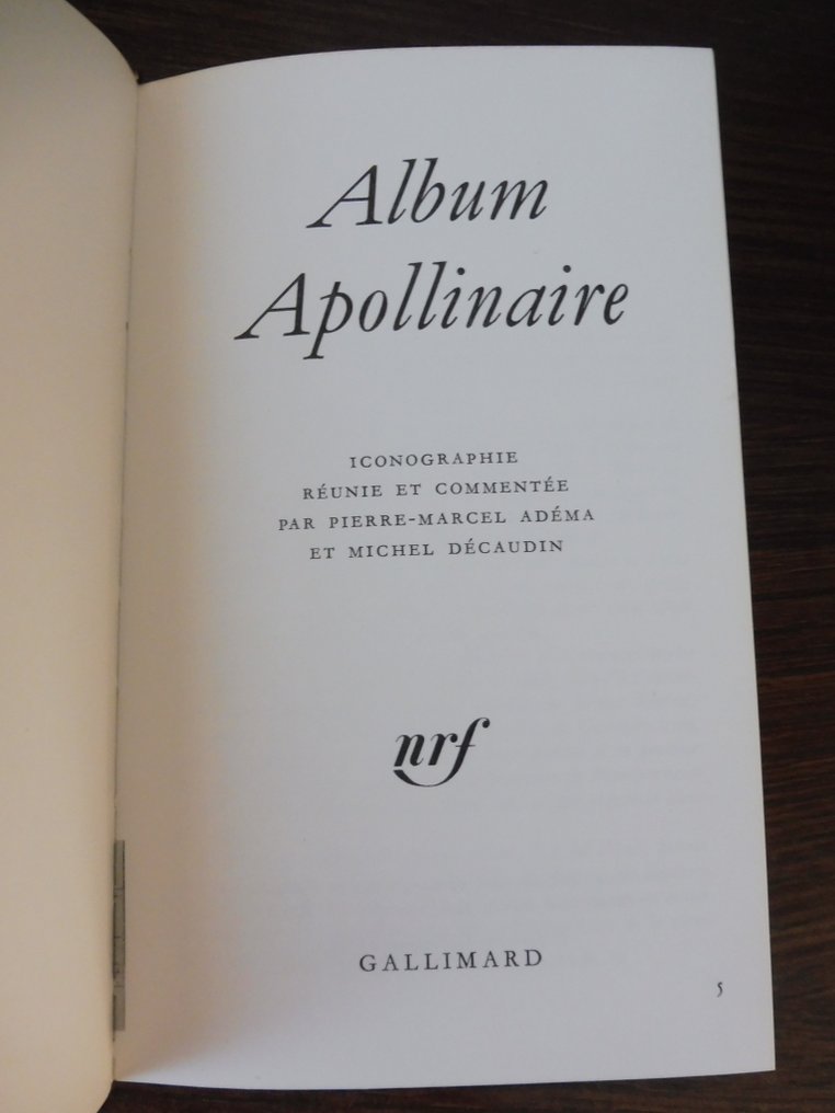Zola, Baudelaire, Lewis Carrroll, Apollinaire - 4 albums de la Pléiade - 1963 #1.0