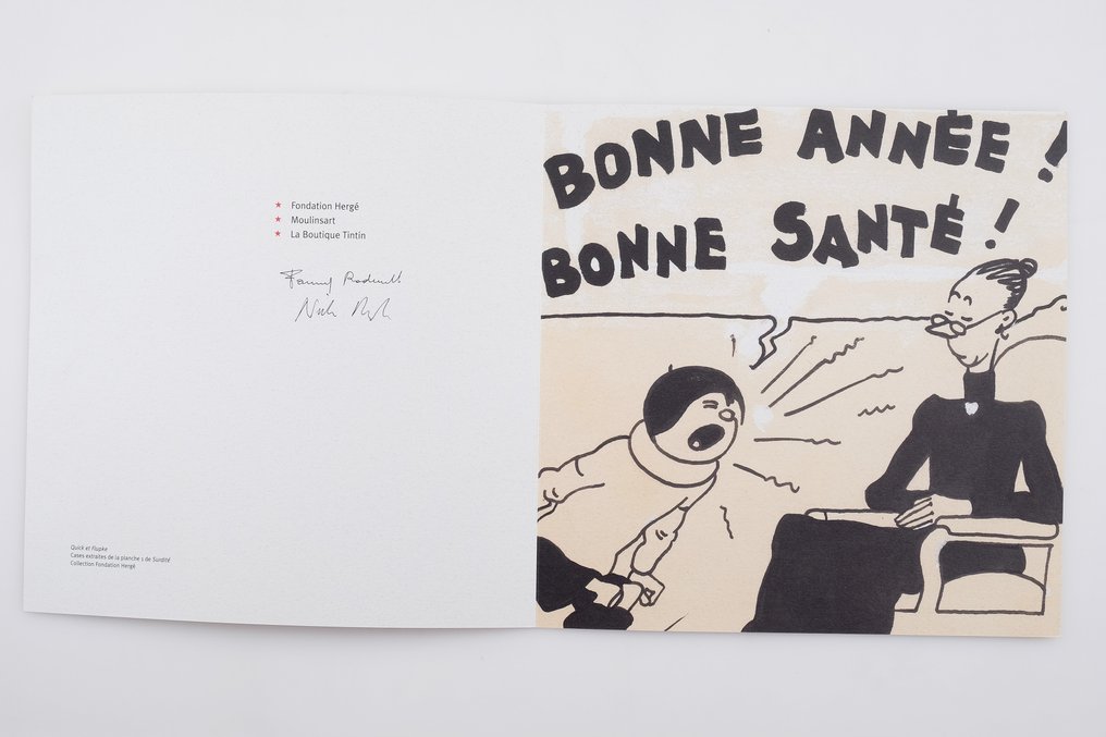 Tintin - 1994 + 2003 - 2 祝福卡片 - 第一版 - 1994/2003 #4.3