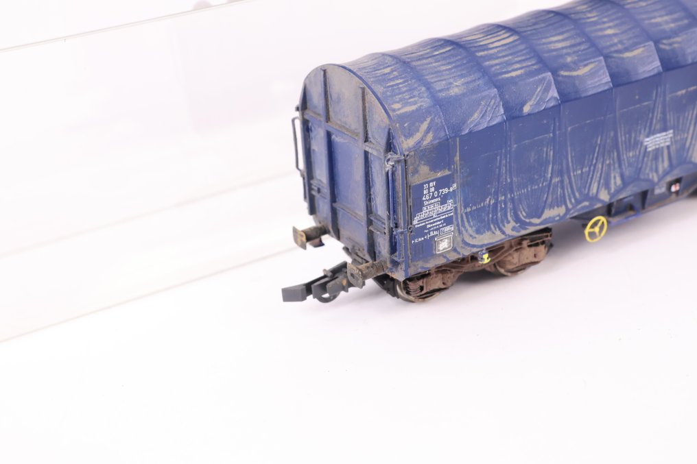 Roco H0 - Modeltog godsvogn (2) - To kraftigt vejrforværrede sejladsudstyr. - DB #3.2