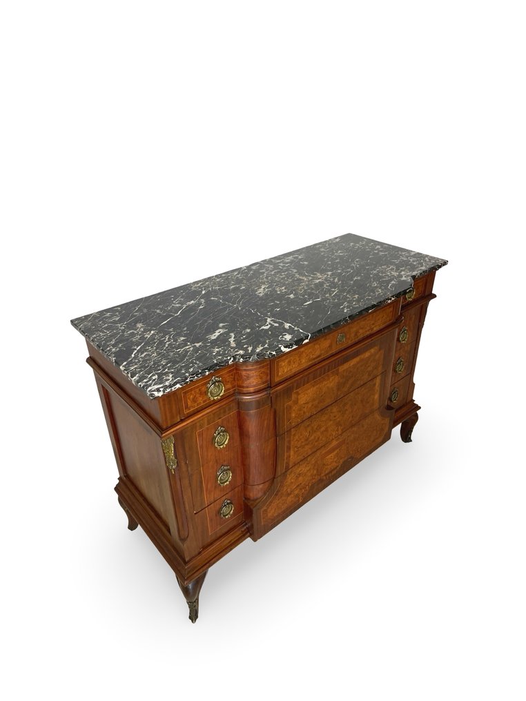 Kommode - Valnøtt, Tre, Messing, Marmor, Mahogni #3.2