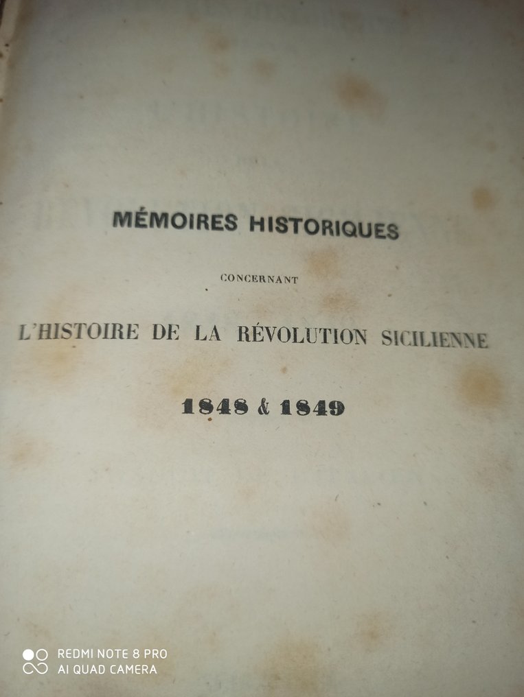 James Attinger - Memoires historiques de la Revolution sicilienne - 1848 #3.2