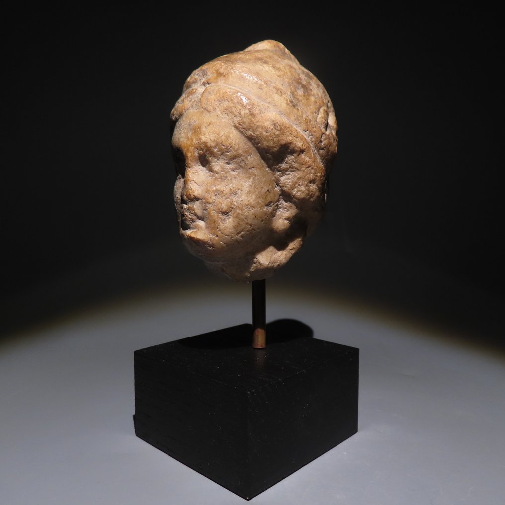 古羅馬 大理石 雅典娜之头，公元二世纪，高10.2厘米。 #2.1