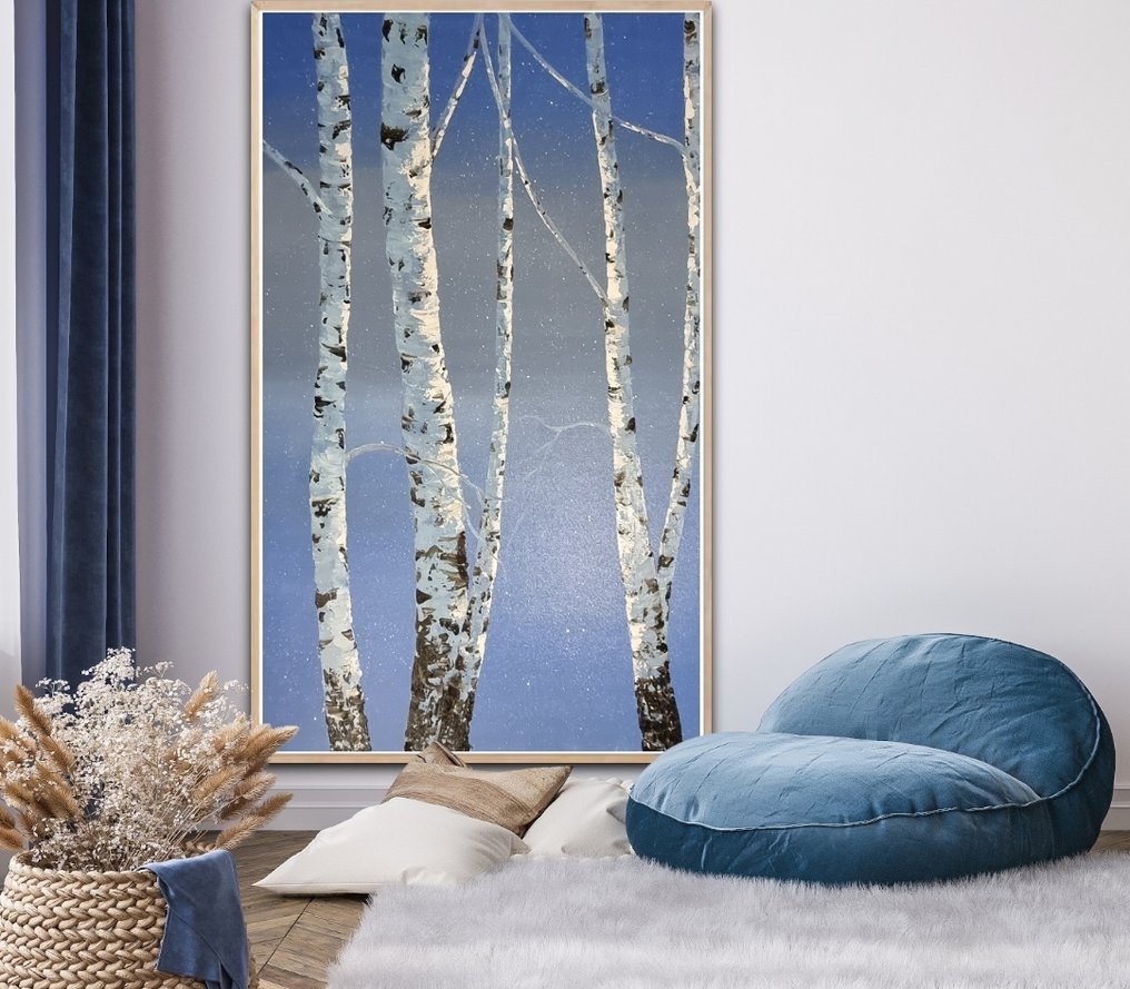 Alla Faber - Birch Reflections 6 – First Snow XXL #4.3