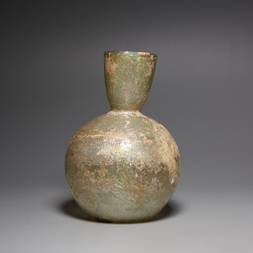 古羅馬 玻璃 瓶子。公元1至3世纪。高11.5厘米。 #2.1