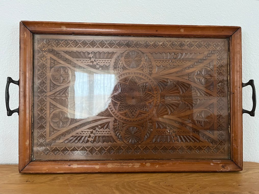 Δίσκος - Ξύλο, Γυαλί, Μέταλλο - χειροποίητο ξύλο #1.0