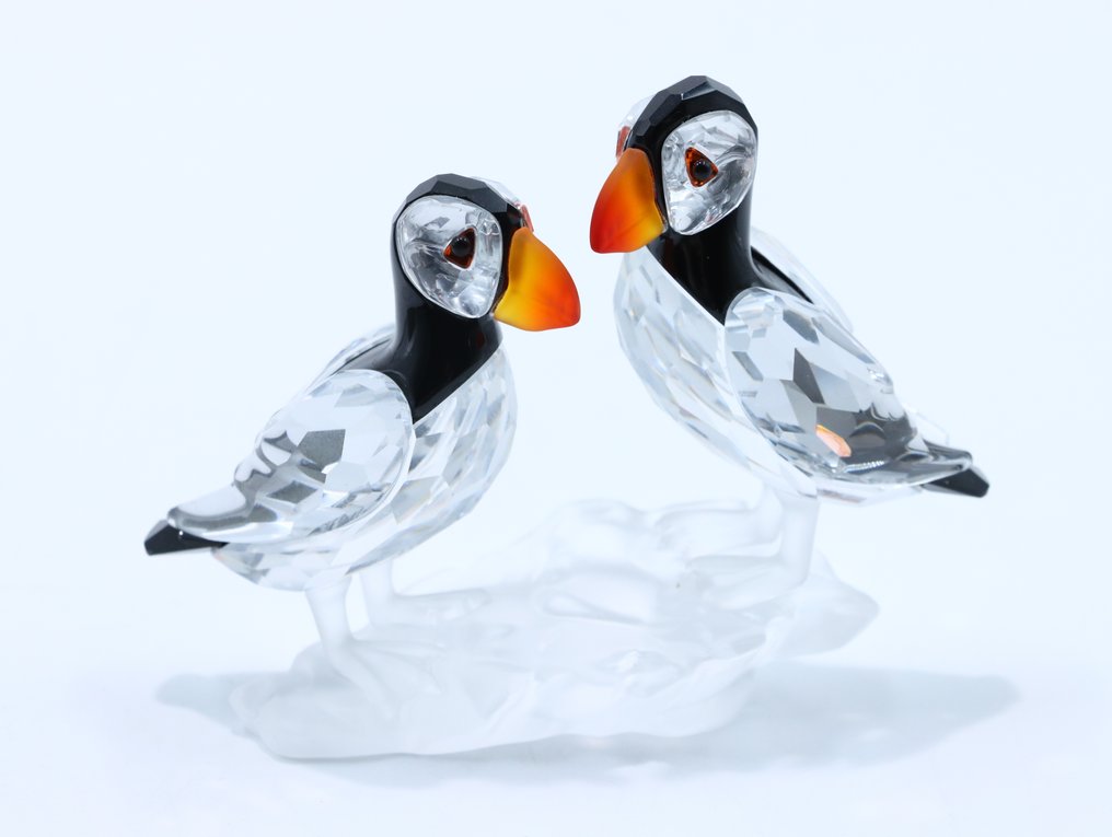 Figuur - Swarovski Kristal - Papegaaiduikers (Boxed + certificate) - Kristal #1.0