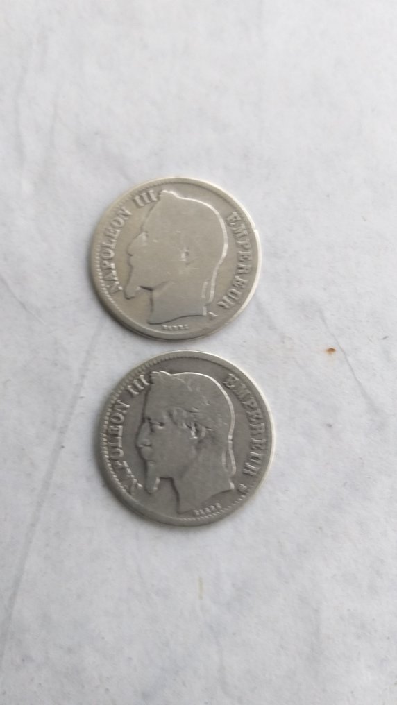 法國. Lot de 8 monnaies en argent, 1840 à 1918  (沒有保留價) #4.3