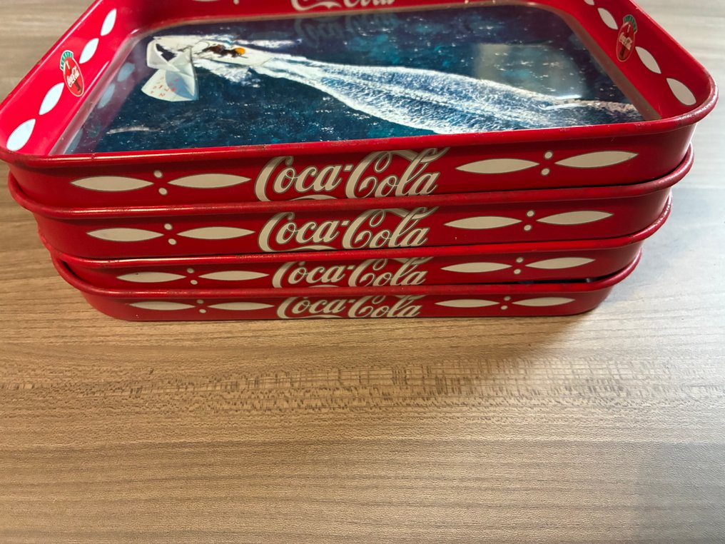 Coca-Cola - Vassoi Coca-Cola - Coca Cola - Reklámtábla (4) - Fém, Ón #4.3