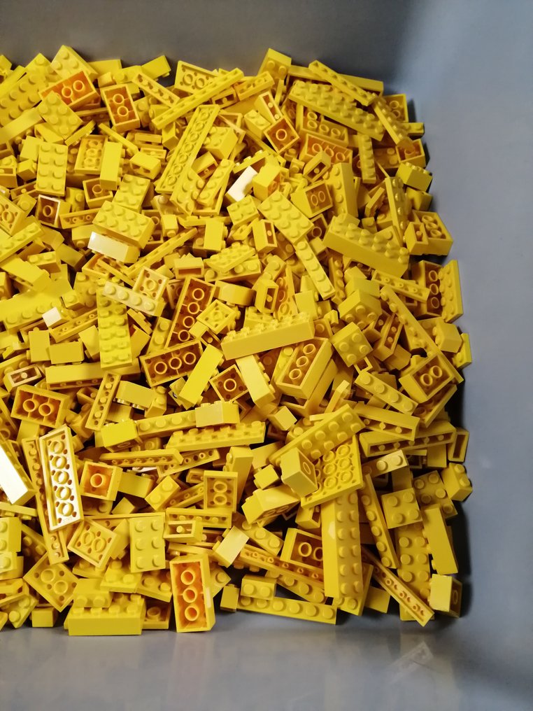 LEGO - 01 Partij van 1000 gele bouwstenen - 1980-1990 #4.3