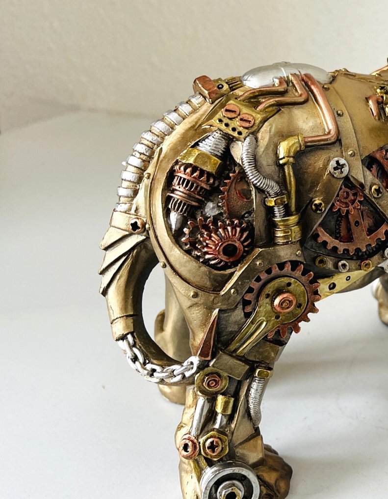 Exclusief S.Buru - Sculpture, STATUE-signed-***WALKING ELEPHANT*** - 22 cm - Resin - 2025 #3.2