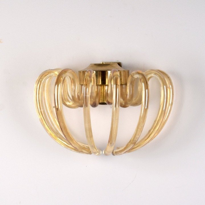 Murano - Απλίκα τοίχου - Γυαλί, Ορείχαλκος #1.0