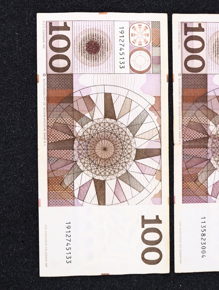 Netherlands. - 4 x 100 Gulden 1970 - Pick 93 #4.3