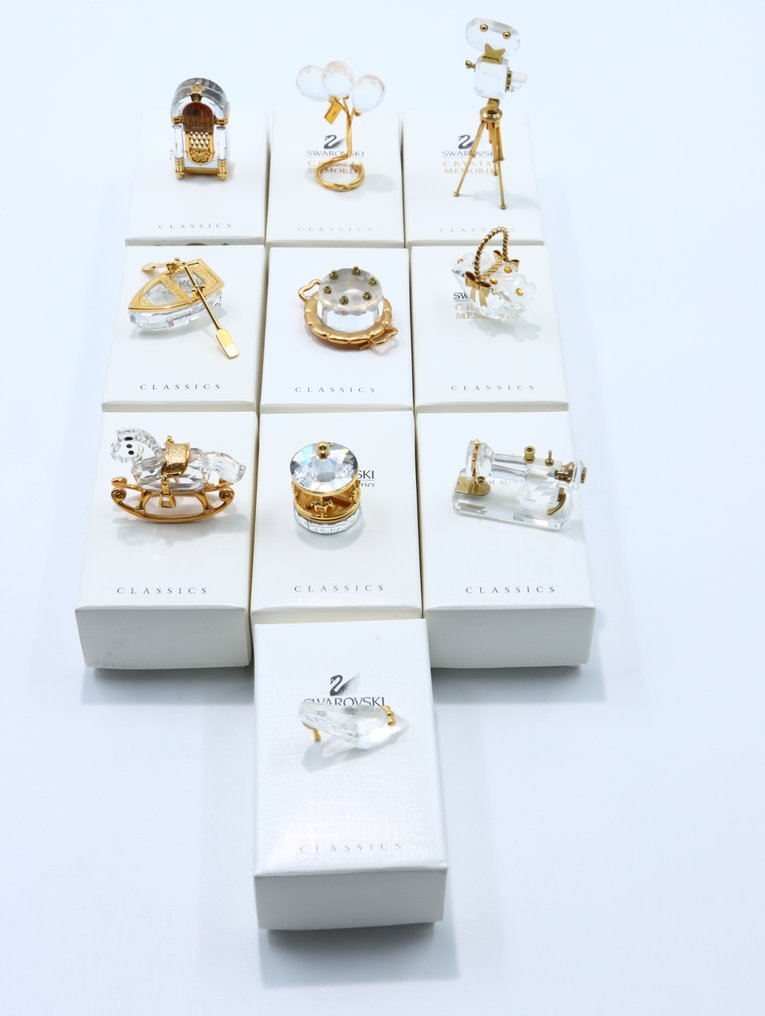 Statue - Swarovski - Set crystal memories (Boxed)  (10) - Krystall #1.0