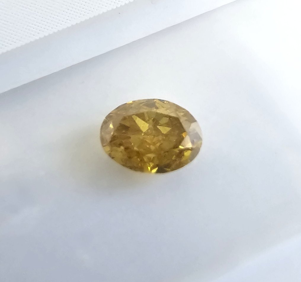 没有保留价 - 1 pcs 钻石  (天然)  - 0.29 ct - 椭圆形 - SI1 微内含一级 - 国际宝石研究院（IGI） - 华丽强烈的橙色大喊 #4.3