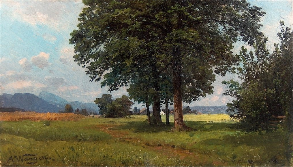 Adalbert Waagen (1833-1898), zugeschrieben - Sommerliche Landschaft #1.0