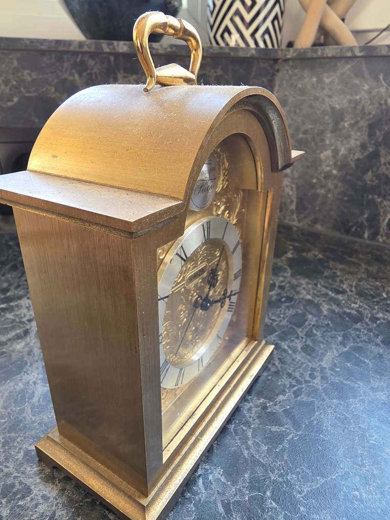 table clock/desk clock - Swiza -   Bronze, metal, brass - 1980-1990 #3.2