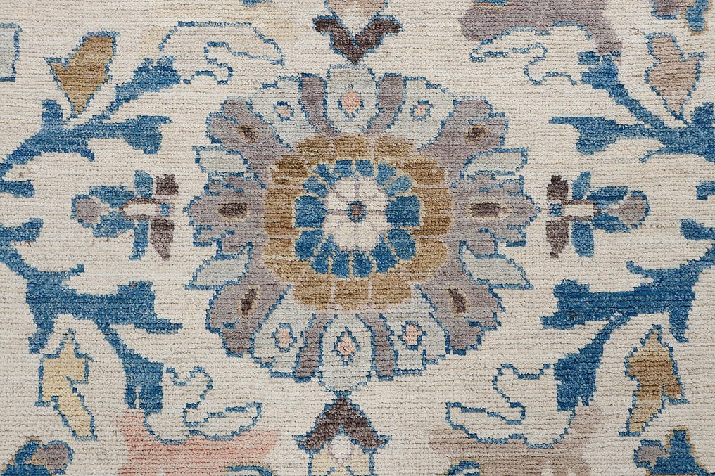 Afghan, Ziegler Kazak, Ekstra stort unikt håndknyttet tradisjonelt Oushak-teppe av høy kvalitet med premium ull. - Teppe - 460 cm - 375 cm - Ny håndlaget designertepppe #2.1