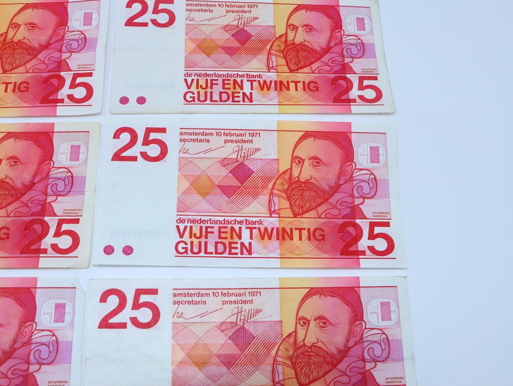 Netherlands. - 10 x 25 Gulden - 1971 - Sweelinck - Pick 92  (No reserve price) #4.3