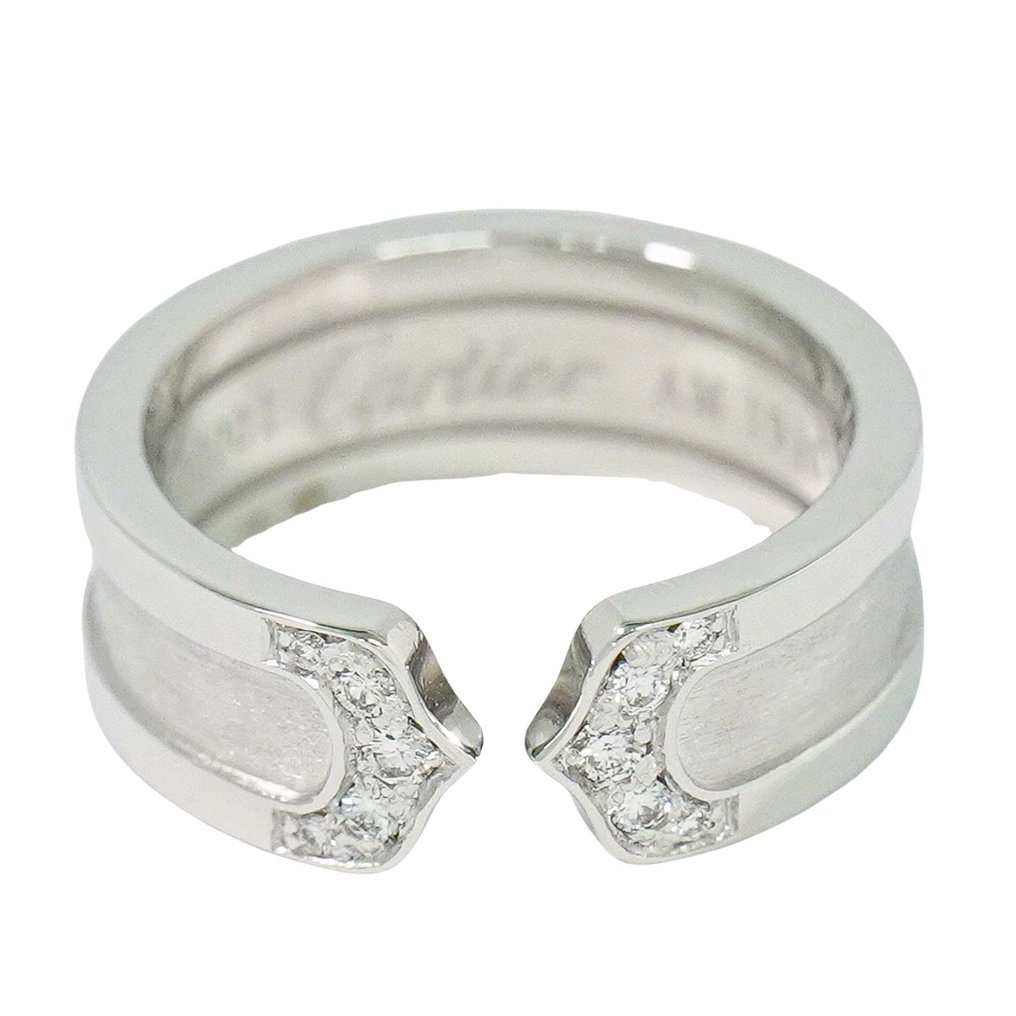 Cartier - 戒指 - C2 - 18K包金 白金 钻石 (天然) #1.0