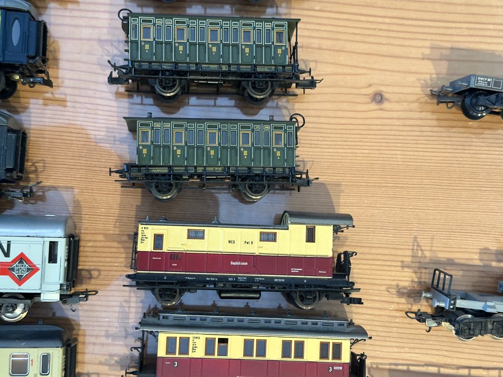 Roco, Trix, Lima, Jouef H0 - Model train wagon (15) - Passenger carriages and freight wagons - NS, DB, SNCF, K.W.St.E., K.Bay.Sts.B #3.2