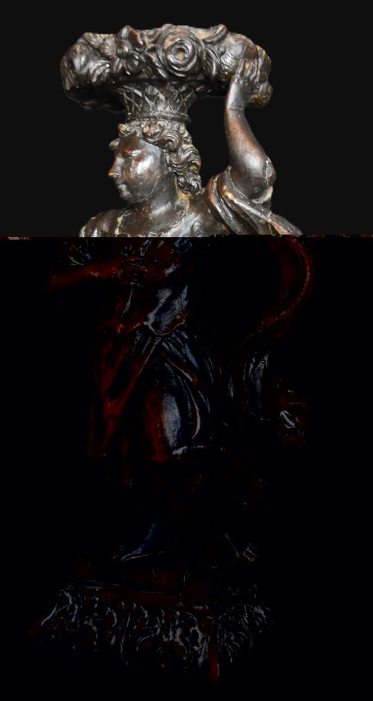 雕刻, Figure allégorique - 47 cm - 木 #2.1