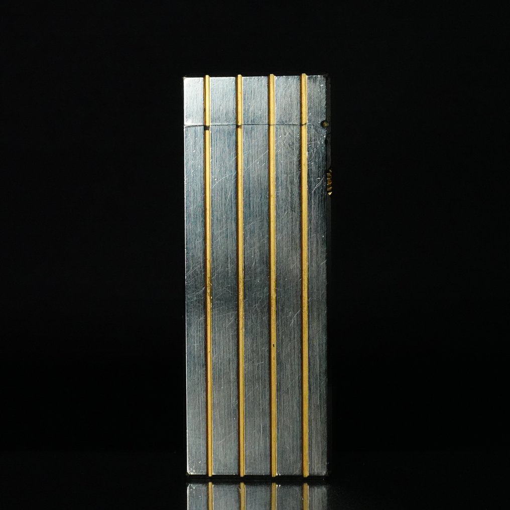 Dunhill - Two-Tone Vertical Lines Pattern Rollagas Lighter - 没有保留价 - 打火机 - 镀金, 镀银 #3.2
