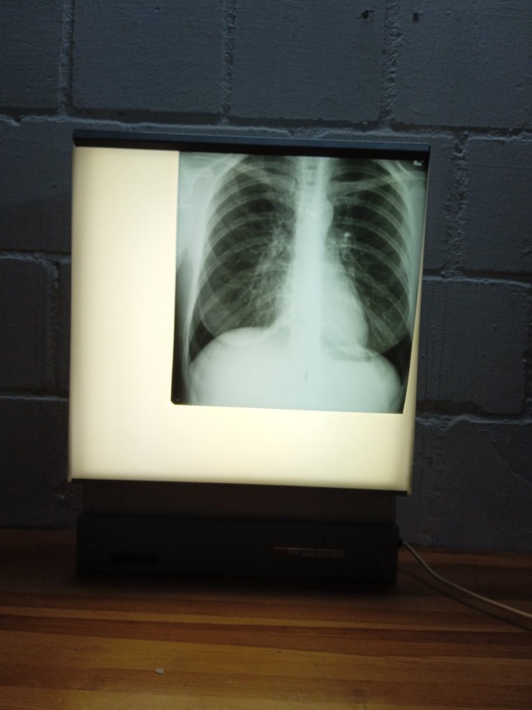 Bureaulamp - Vintage röntgenbeeldscherm - Metaal, Plastic #1.0