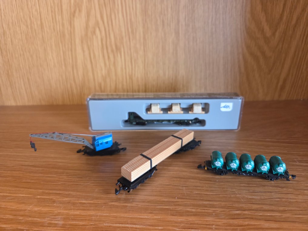 Märklin Z轨 - 8619 - 8651 - 80312 - 82571 - 模型火车货车组 (4) - DB #2.1