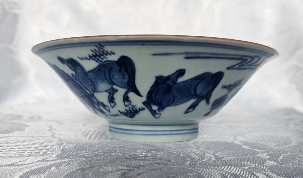 Skål - Porcelæn - Kom hesten dekor #2.1