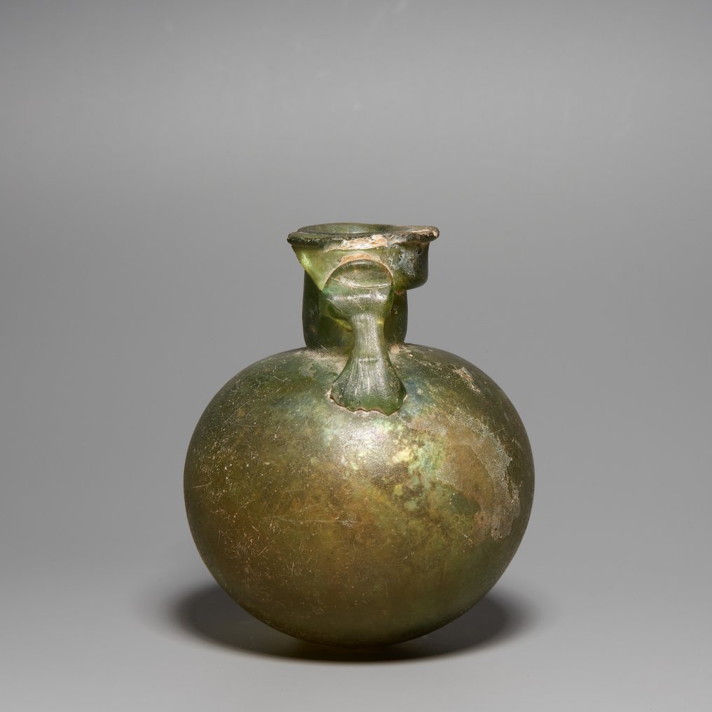 Αρχαία Ρωμαϊκή Γυαλί Άρυμπαλος. 1ος - 3ος αιώνας μ.Χ. Ύψος 8,7 εκ. Από Sotheby's. #2.1