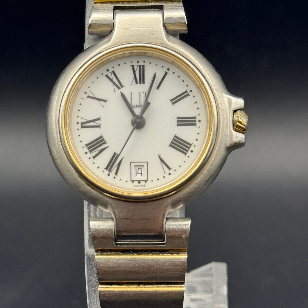 Dunhill - Quartz Date Two-Tone Bracelet Watch - Senza prezzo di riserva - SW185 - Donna - 1990-1999  #1.0