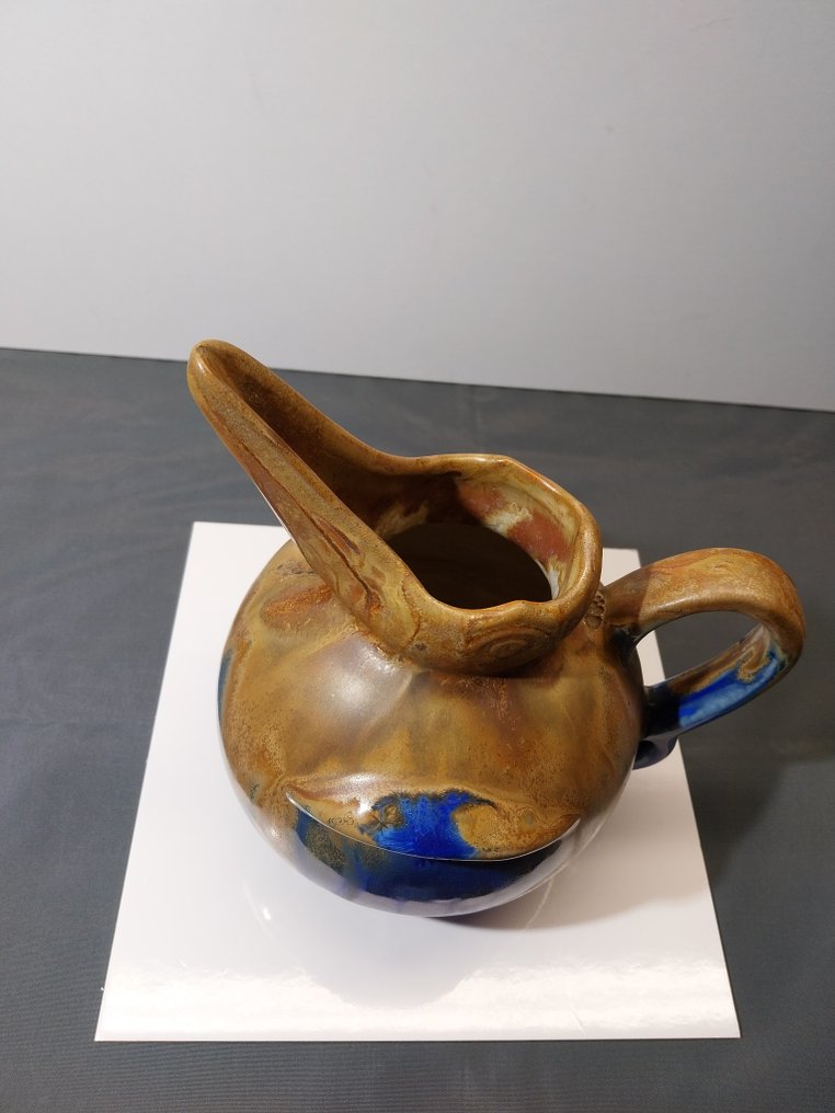 Gilbert Metenier - Ρίπτης - penguin/pelican - grès flammé - Βάζο, κανάτα, πιγκουίνος. #3.2