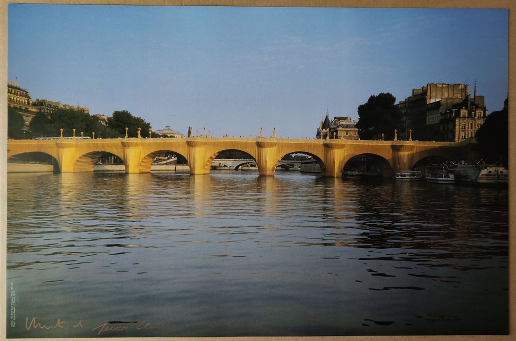Christo & Jeanne-Claude (1935-2020) - The Pont Neuf Wrapped, handsigned, 1991 #1.0